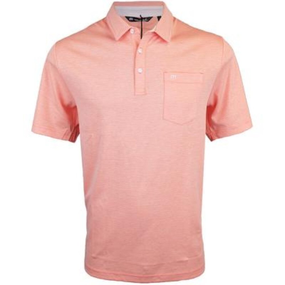 NWT! Travis Mathew Panka Polo Persimmon LARGE‎ short sleeve shirt